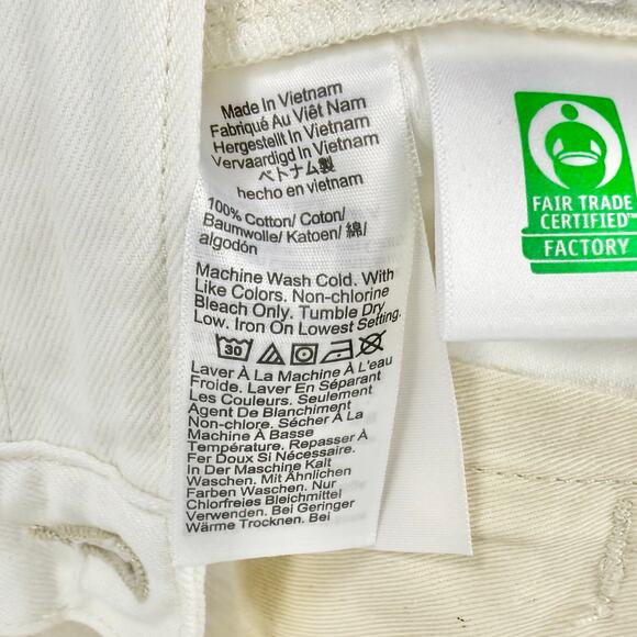 J Crew Men's Classic Fit Straight Leg Jean 31 x 30 White - Picture 12 of 16